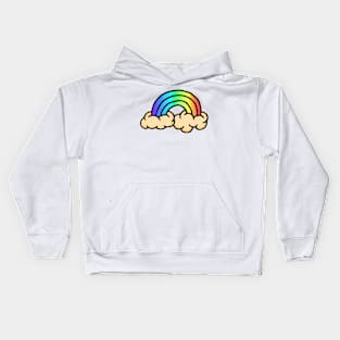 Rainbow Doodle Art Kids Hoodie